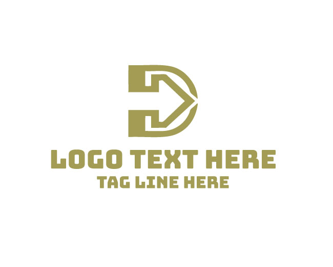  Smart Letter D Arrow Logo