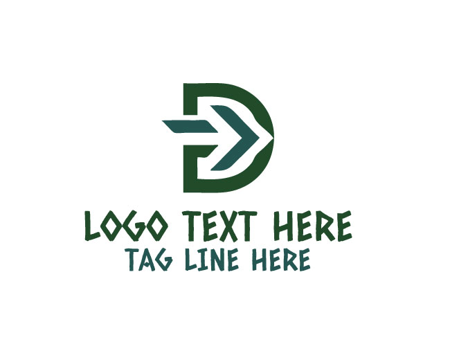  Premium Letter D Arrow Logo