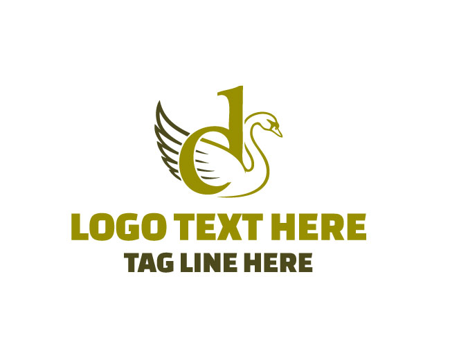 Creative Letter D Bird Logo
