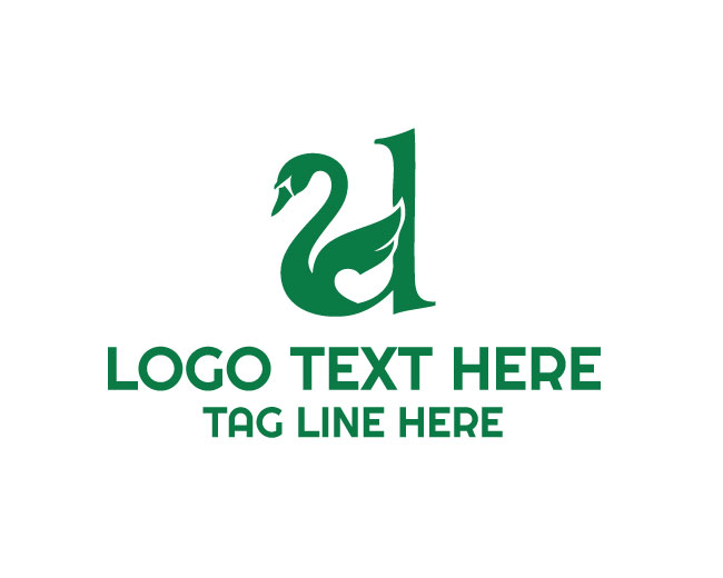 Premium Letter D Bird Logo