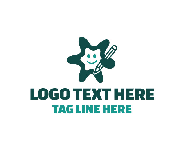 Mascot Education Star Fish Logo