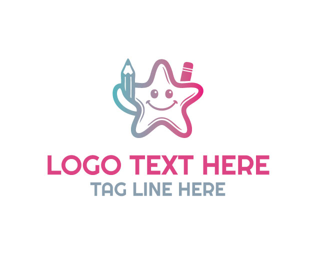 Organic Education Star Fish Logo
