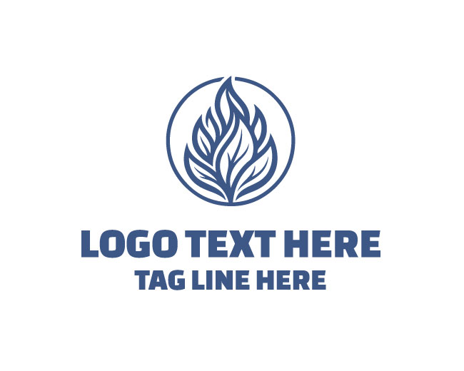 Elegant Abstract Leaf Logo