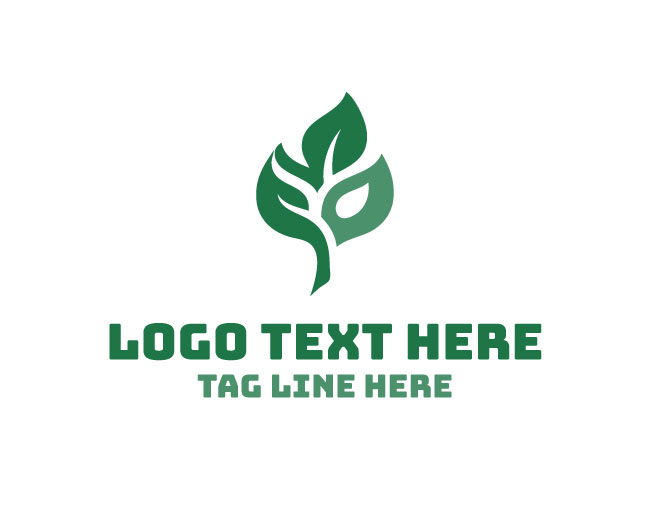 Natural Abstract Leaf Logo
