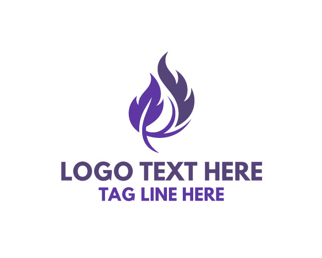 Organic Abstract Leaf Logo