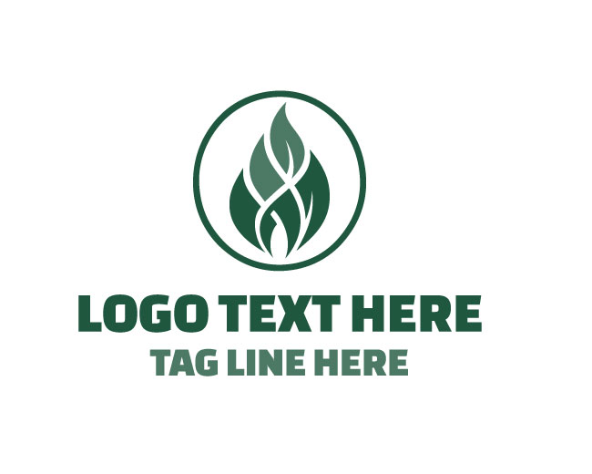 Abstract Leaf Wellness Logo