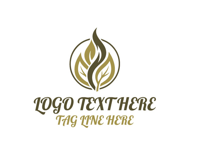 Abstract Leaf Nature Logo