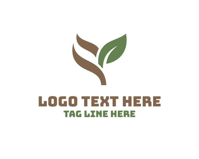 Abstract Leaf Vitality Logo