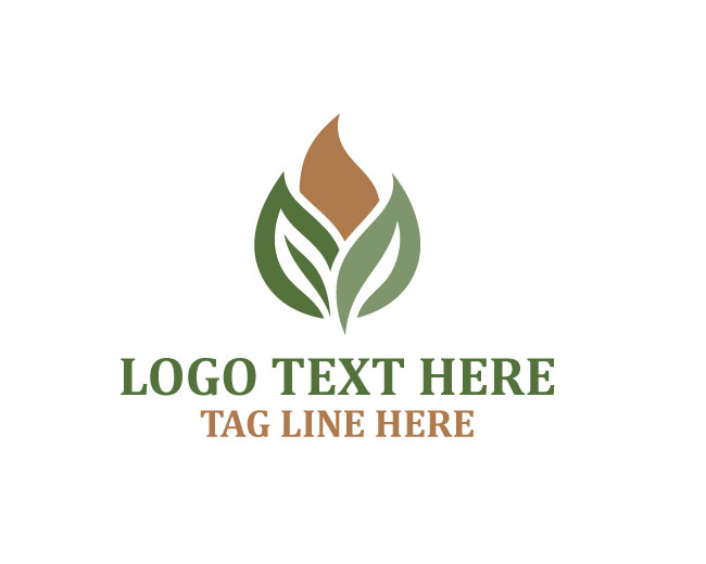  Abstract Leaf Bloom Logo