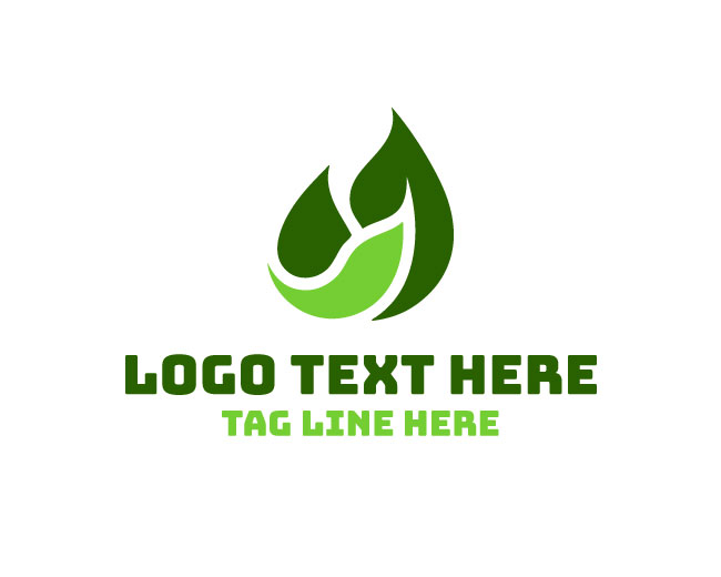 Abstract Leaf Green Logo