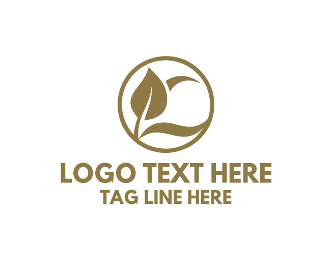 Abstract Leaf Organic Logo