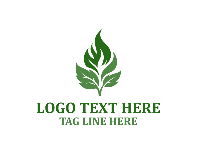 Abstract Leaf Branch Logo