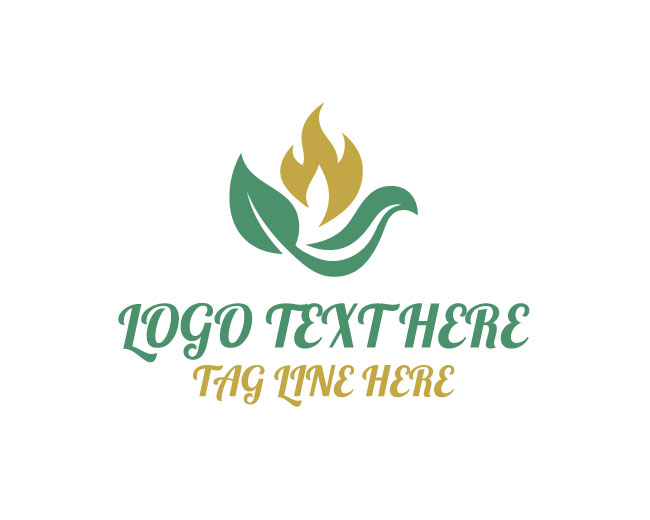 Abstract Leaf Forest Logo