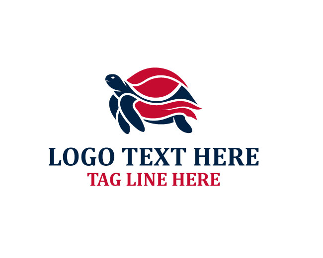 Modern Abstract Turtle Logo