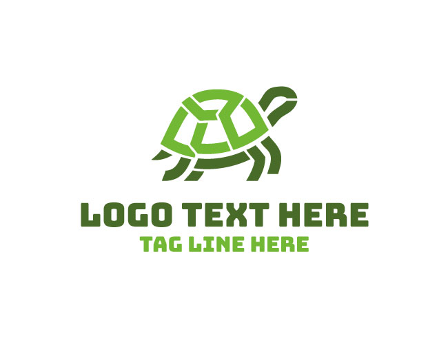 Ocean Abstract Turtle Logo