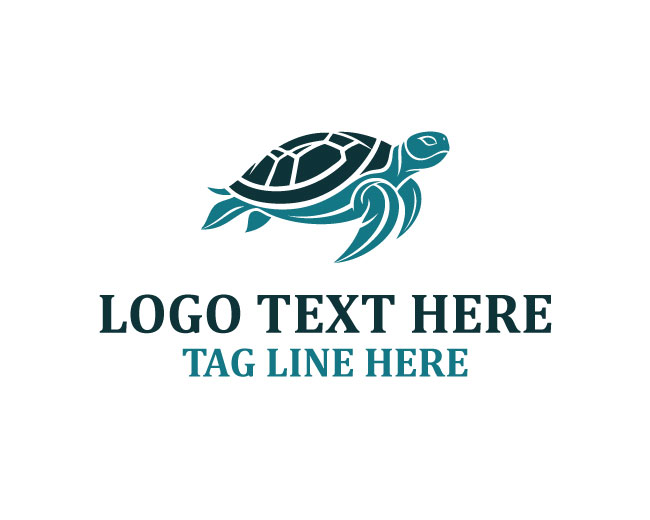 Abstract Turtle Coast Logo