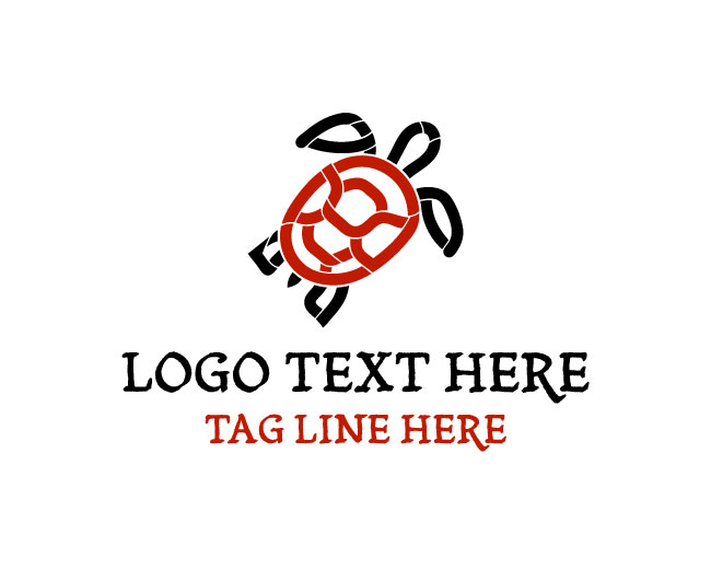 Abstract Turtle Reef Logo