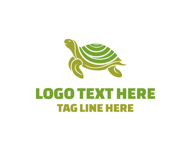 Abstract Turtle Aqua Logo