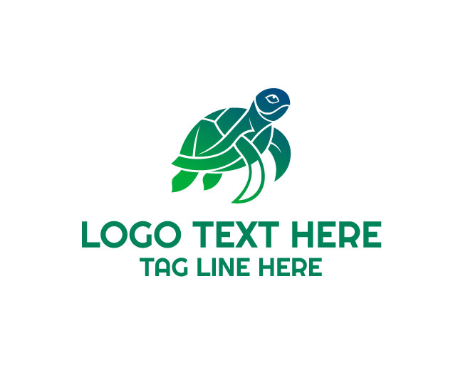 Abstract Turtle Minimal Logo