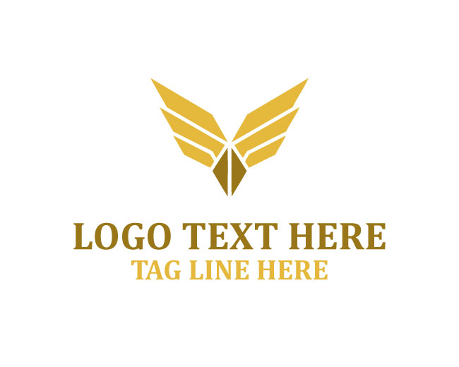Modern Abstract Wings Logo