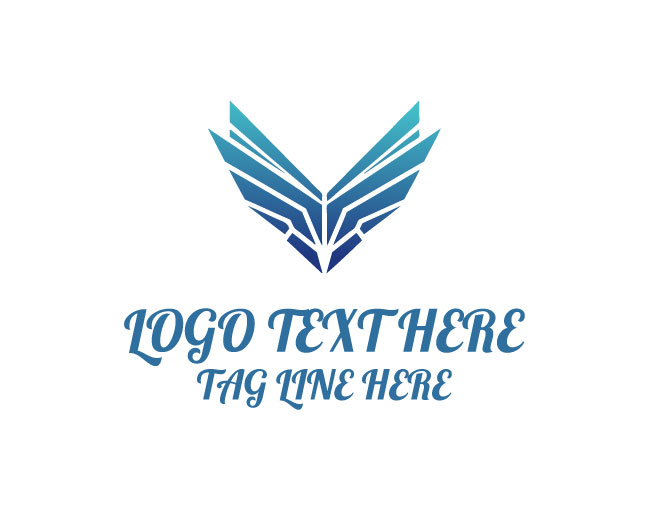 Elegant Abstract Wings Logo