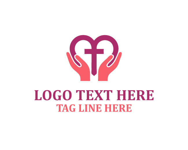 Modern Heart Hand Charity Logo