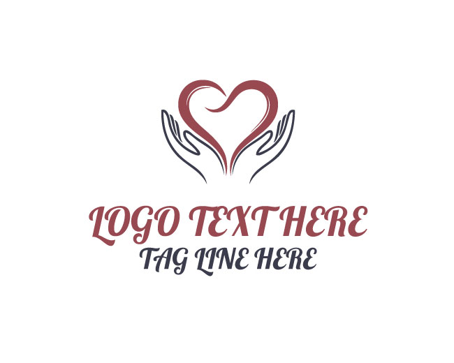 Heart Hand Charity Hope Logo