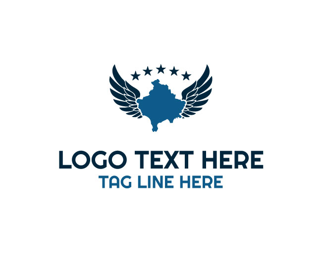 Professional Kosovo Country Map Logo