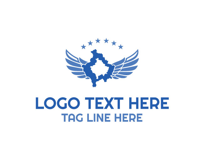 Kosovo Country Map Logo