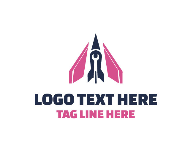 Creative Mechanical Rocket Logo