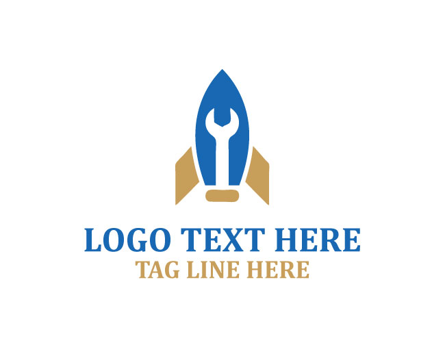 Mechanical Rocket Thrust Logo