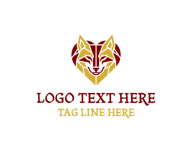 Wolf Heart Identity Logo