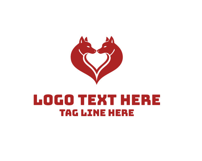 Wolf Heart Red Logo