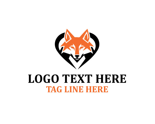 Wolf Heart Orange Logo
