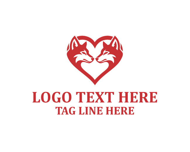 Wolf Heart Red Logo