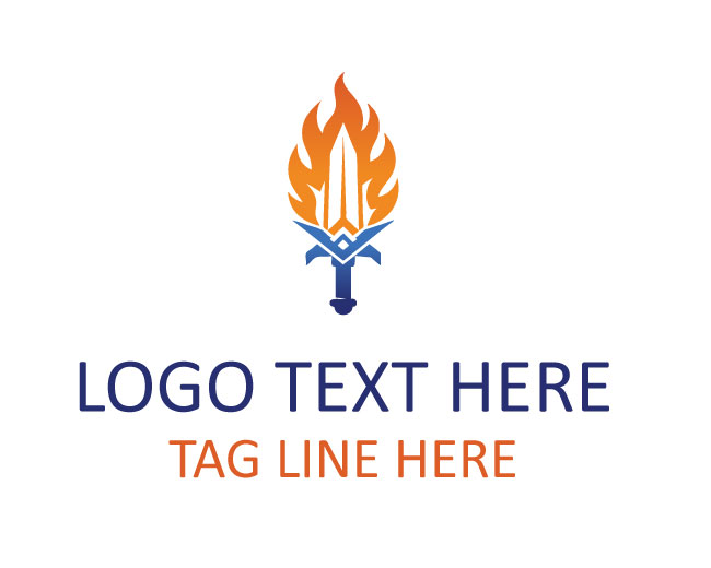  Sharp Flame Sword Logo