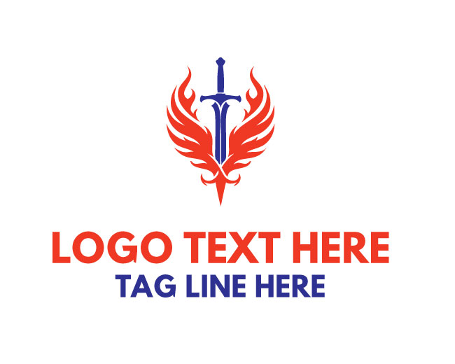  Rising Flame Sword Logo