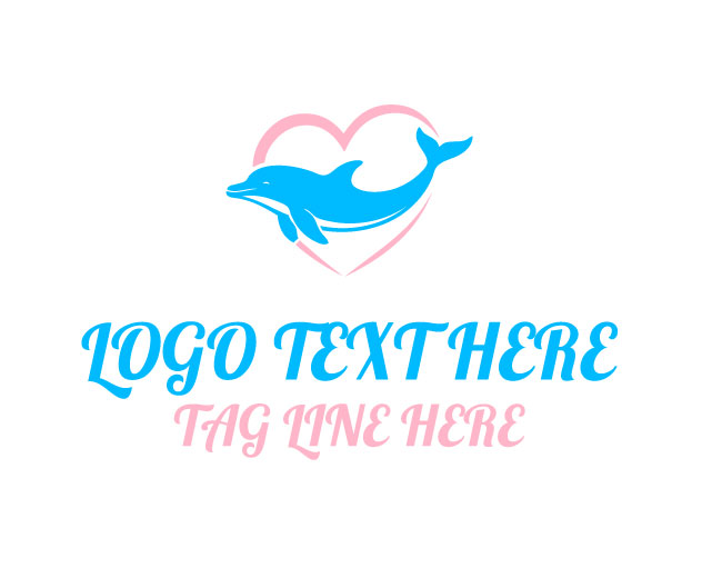 Dolphin Heart Logo