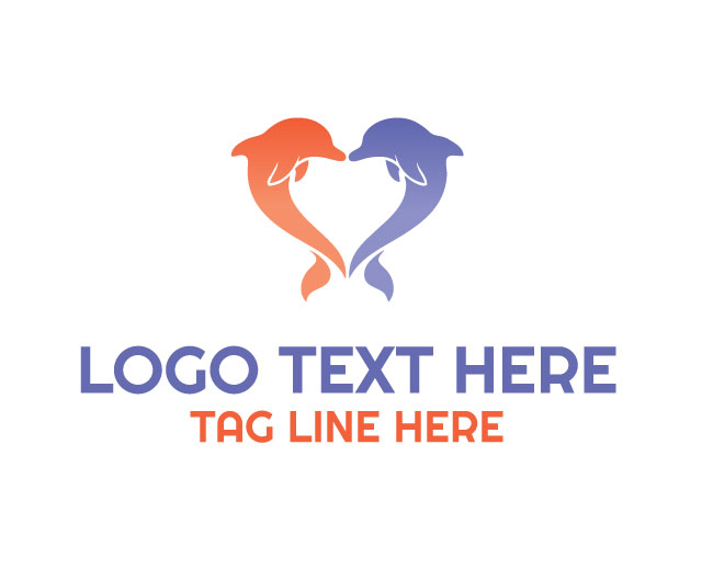 Unity Dolphin Heart Logo