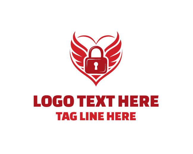 Creative Heart Lock Logo