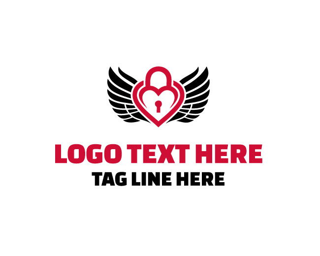 Heart Lock Romance Logo
