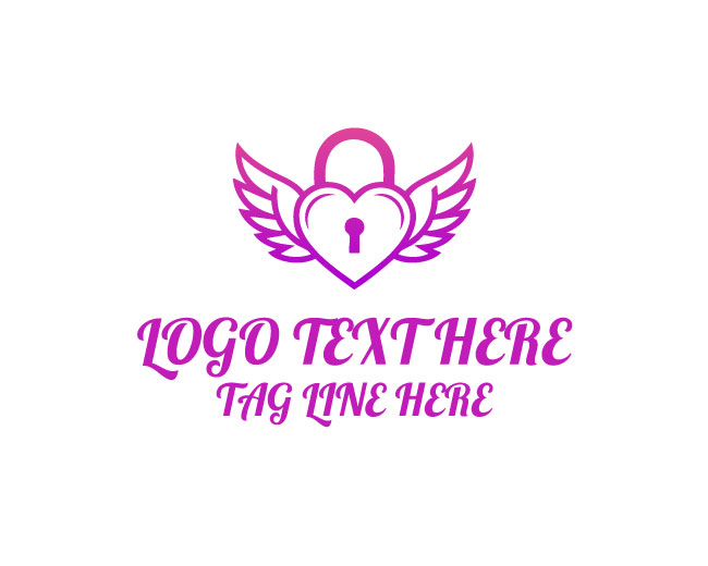  Heart Lock Embrace Logo