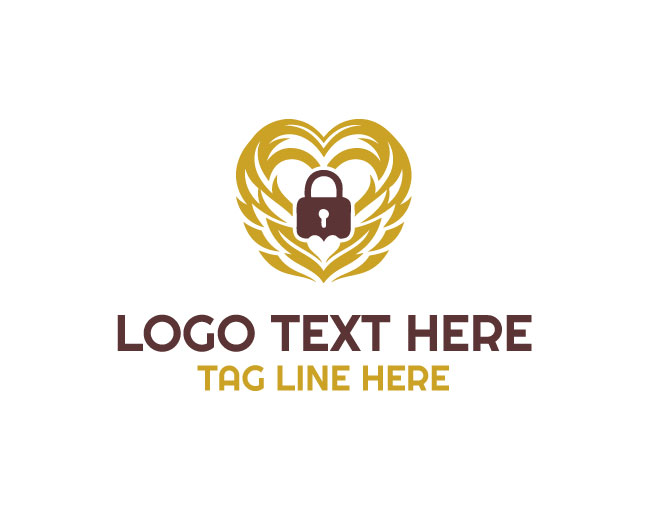 Heart Lock Faith Logo