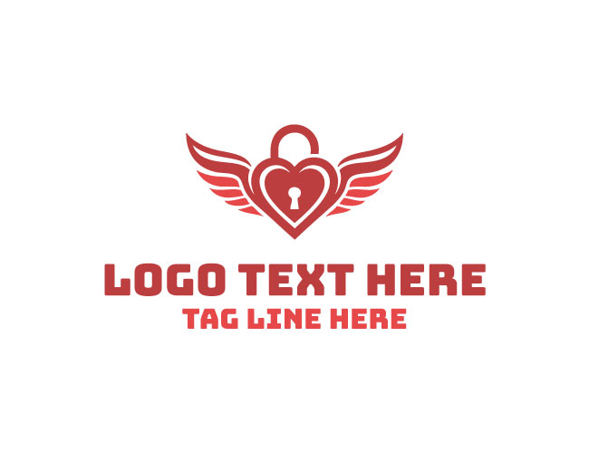 Heart Lock Secure Bond Logo