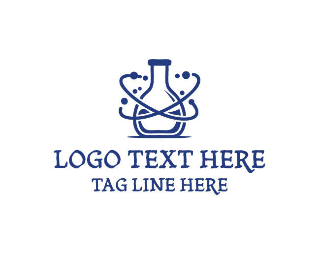 Modern Lab Atom Logo