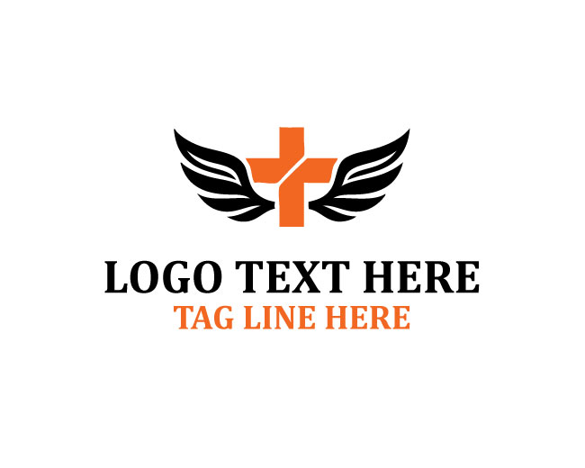  Medical Cross Wings Recovery Care Logo