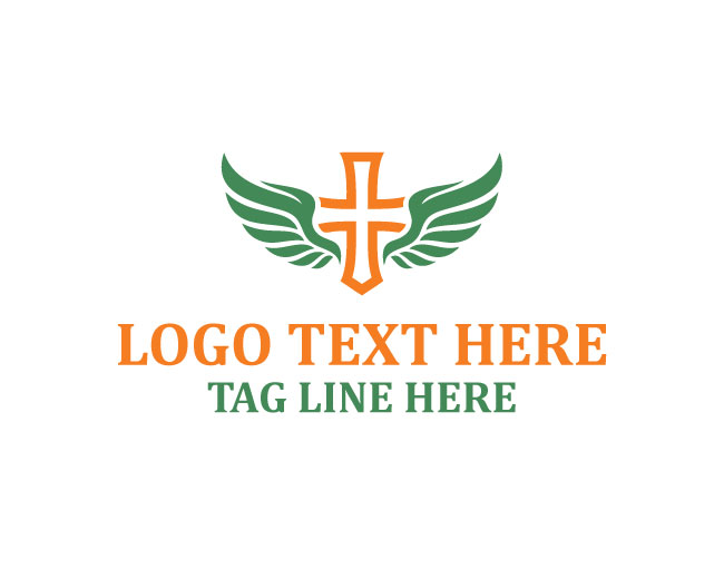 Medical Cross Wings Healthcare Logo