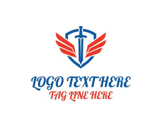Shield Sword Warrior Logo