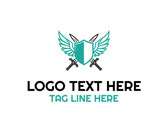 Shield Sword Cross Logo