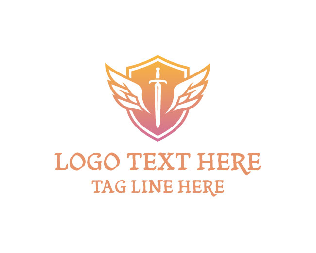 Shield Sword Dark Guardian Logo